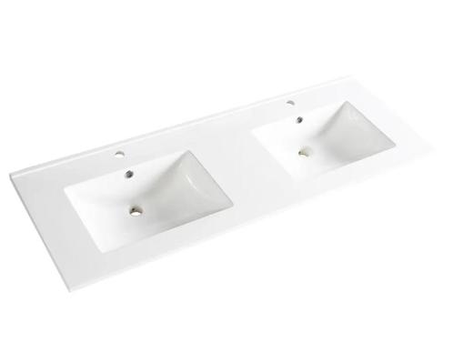 SALE - Nordan 120 - Glans wit - Wastafel -  -  -  -, Doe-het-zelf en Bouw, Sanitair, Nieuw, Ophalen of Verzenden