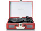 Lenco TT-110 - Kofferplatenspeler - Bluetooth 5.0 - Rood/Wit, Audio, Tv en Foto, Platenspelers, Verzenden, Nieuw