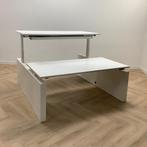 Tweedehands VEPA Zit-sta elektrisch duo bureau 160x80 cm,, Huis en Inrichting, Bureaus, Elektrisch, Gebruikt, Stabureau