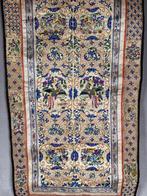 Paneel - Zijde - China - Geboorduurd zijden paneel