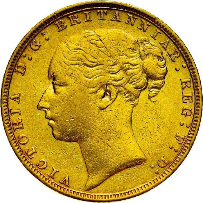Verenigd Koninkrijk. Queen Victoria (1837-1901). Sovereign, Postzegels en Munten, Munten | Europa | Niet-Euromunten
