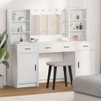 vidaXL Kaptafelset met lade 3 pcs Wit 78.5 x 41 x 135 cm, Huis en Inrichting, Verzenden, Nieuw