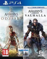 Assassins Creed Odyssey & Assassins Creed Valhalla (Bui..., Games en Spelcomputers, Games | Sony PlayStation 4, Zo goed als nieuw