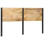 vidaXL Hoofdeinde 180 cm massief hout mango en ijzer, Verzenden, Nieuw
