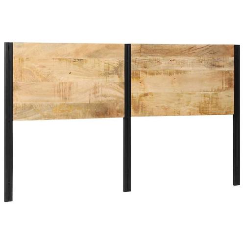 vidaXL Hoofdeinde 180 cm massief hout mango en ijzer, Huis en Inrichting, Slaapkamer | Bedden, Nieuw, Verzenden