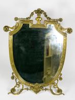 Spiegel- tafelspiegel - gouden metaal, Antiek en Kunst