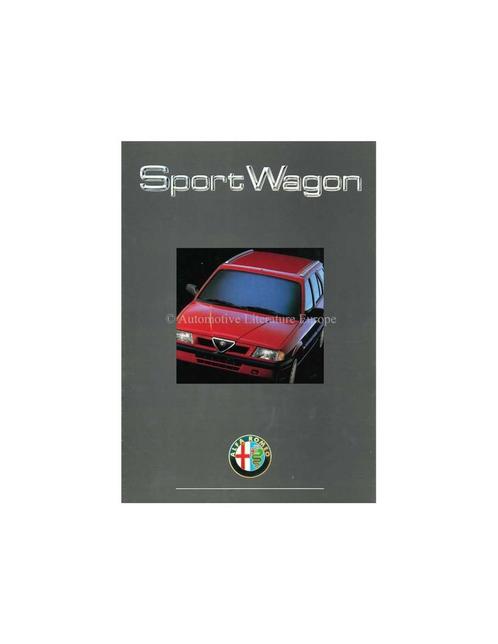 1990 ALFA ROMEO SPORTWAGON BROCHURE ITALIAANS, Boeken, Auto's | Folders en Tijdschriften