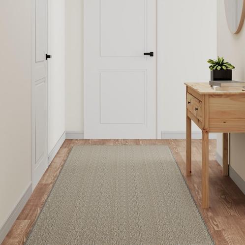 vidaXL Tapijtloper 80x300 cm sisal-look zilverkleurig, Huis en Inrichting, Stoffering | Tapijten en Vloerkleden, Nieuw, Verzenden