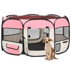 vidaXL Parc pliable pour chien avec sac de transport, Verzenden, Neuf