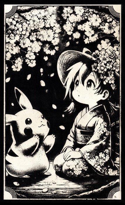 Æ (XX-XXI) - “Pikachu Sakura”, (2024) - AE’s Pokemon Series, Livres, BD | Comics