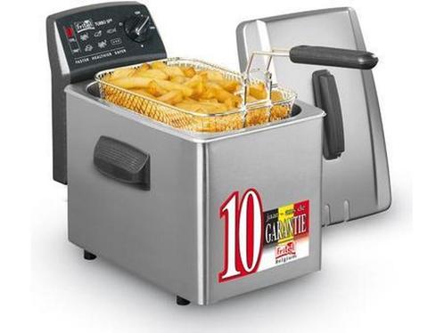 friteuse Turbo 4L Inox met stofdeksel, Huis en Inrichting, Woonaccessoires | Overige, Nieuw, Verzenden