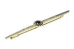Broche - 18 karaat Geel goud, Witgoud - 0.72ct. tw. Saffier