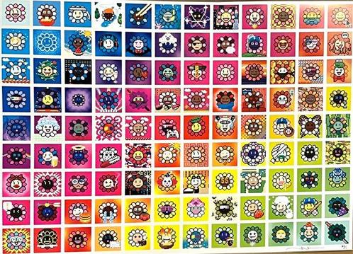 Takashi Murakami (1962) - 108 Bonnò Murakami flowers · No, Antiek en Kunst, Kunst | Schilderijen | Modern