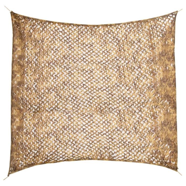 vidaXL Camouflagenet met opbergzak 316x296 cm zandkleurig, Sport en Fitness, Schietsport-accessoires, Nieuw, Verzenden