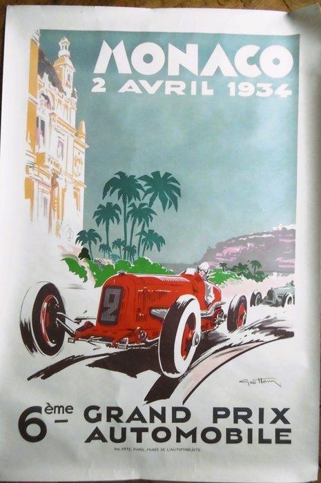 Géo Ham - 6ème Grand Prix automobile Monaco - Années 1980, Antiek en Kunst, Kunst | Tekeningen en Fotografie