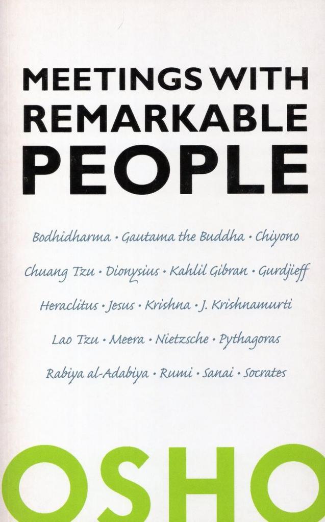 Meetings with Remarkable People - Osho (Bhagwan Shree Rajnee, Boeken, Esoterie en Spiritualiteit, Verzenden