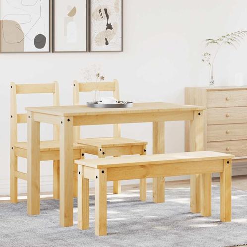 vidaXL 4-delige Eethoek Panama massief grenenhout, Huis en Inrichting, Complete eetkamers, Nieuw, Verzenden