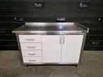 Werkbank | trespa | RVS | 130cm, Gebruikt