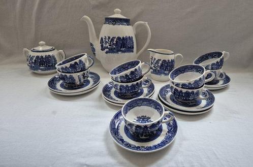 Societe Ceramique Maestricht - Theeservies - Willow -, Antiek en Kunst, Antiek | Glaswerk en Kristal