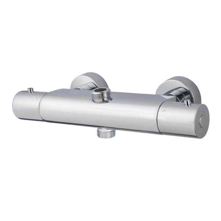 Douchekraan Thermostatisch Wiesbaden Caral Chroom Coating, Doe-het-zelf en Bouw, Sanitair, Kraan, Nieuw, Chroom, Ophalen of Verzenden