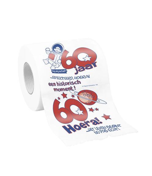 Toiletpapier 60 Jaar, Hobby en Vrije tijd, Feestartikelen, Nieuw, Verzenden