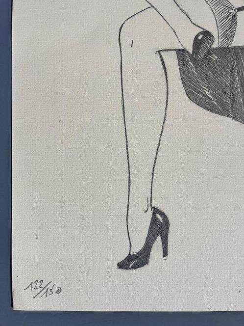 Berthet - 1 Offset Print - Pin Up - Impression, Boeken, Strips | Comics