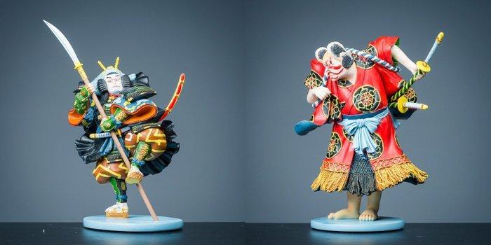 sculptuur, Vier Samurai strijders - 190 mm - Polystone, Antiek en Kunst, Kunst | Designobjecten