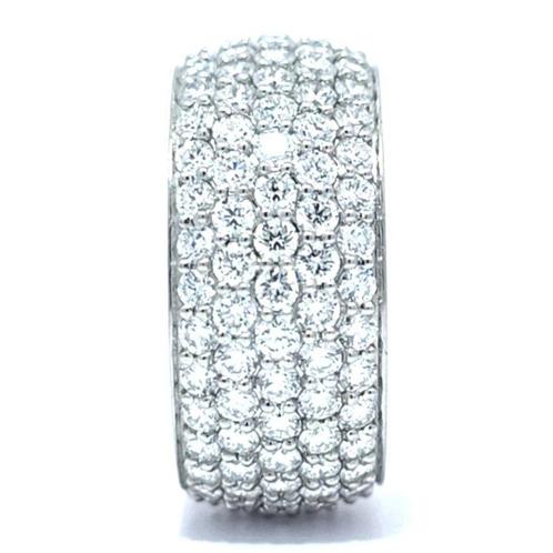 Bague Platine - 4.18ct. tw. Diamant (Naturelle) - Bague de, Handtassen en Accessoires, Ringen