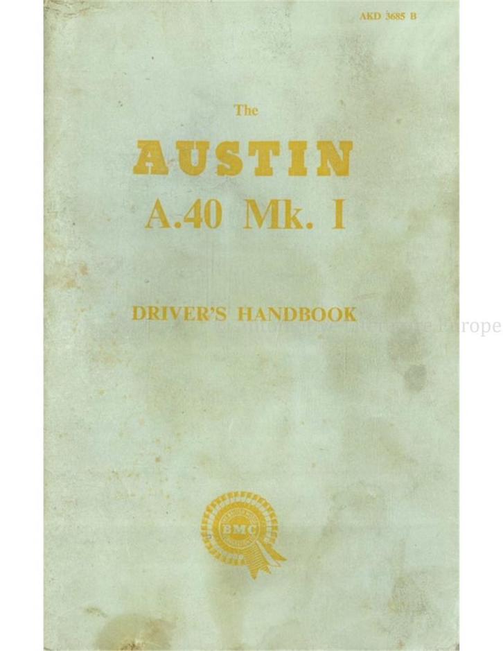 1959 AUSTIN A40 MK. I INSTRUCTIEBOEKJE ENGELS, Auto diversen, Handleidingen en Instructieboekjes