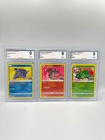 Pokémon - 3 Graded card - RADIANT CHARIZARD & RADIANT