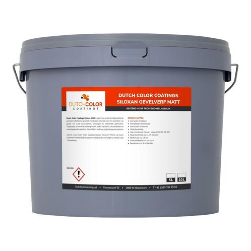 DCC Siloxan Gevelverf Matt RAL 9001 | Crèmewit 5L, Doe-het-zelf en Bouw, Verf, Beits en Lak, Nieuw, Verzenden