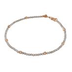Armband - 18 karaat Roségoud, Witgoud, Handtassen en Accessoires, Armbanden, Nieuw