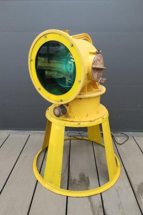 Staande lamp - Aluminium, Glas, Plastic, Staal - Militair, Antiek en Kunst, Antiek | Wandborden en Tegels