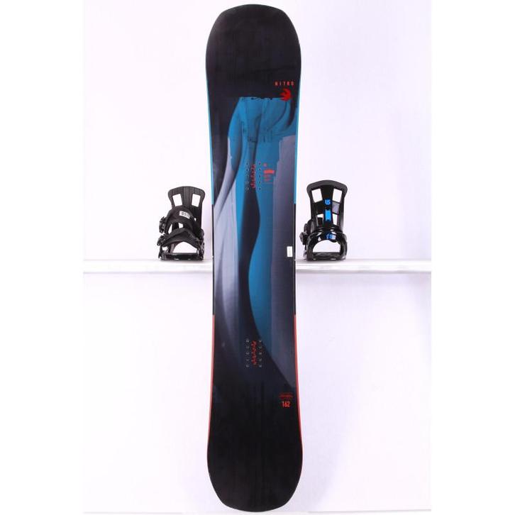 162 snowboard NITRO SUPRATEAM, Black/blue, CAMBER, Sport en Fitness, Snowboarden, Board, Gebruikt, Verzenden