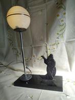 Lamp - Marmer, Zinklegering - Prachtige Art Déco lamp.