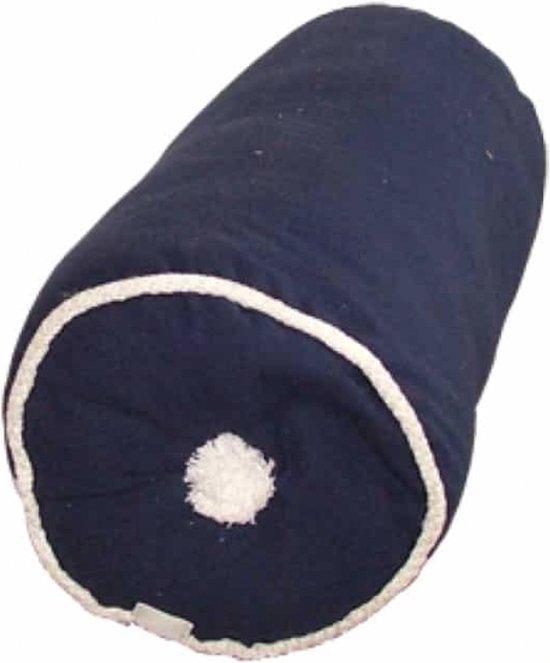 2dekans | Protecq Bootkussen Kapok - Navy - Rol, Huis en Inrichting, Slaapkamer | Beddengoed, Ophalen of Verzenden