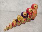 Wooden painted matryoshka. Made in the USSR, 1984. Complete