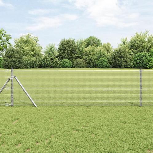 vidaXL Gelaste Draadhek met 13 Posten 0.4x50 m, Tuin en Terras, Tuinhekken en Hekwerk, Nieuw, Verzenden