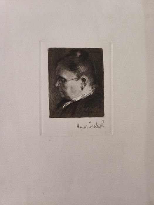 Heinrich Jakesch (1867–1909) - Frauenbildnis im Profil, Antiek en Kunst, Antiek | Overige Antiek