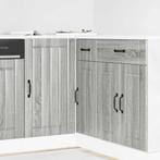 vidaXL Keuken onderkast Lucca bewerkt hout grijs sonoma, Verzenden, Nieuw