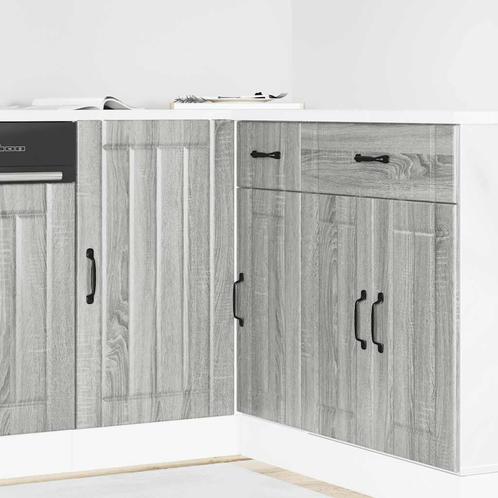vidaXL Keuken onderkast Lucca bewerkt hout grijs sonoma, Huis en Inrichting, Kasten | Overige, Nieuw, Verzenden
