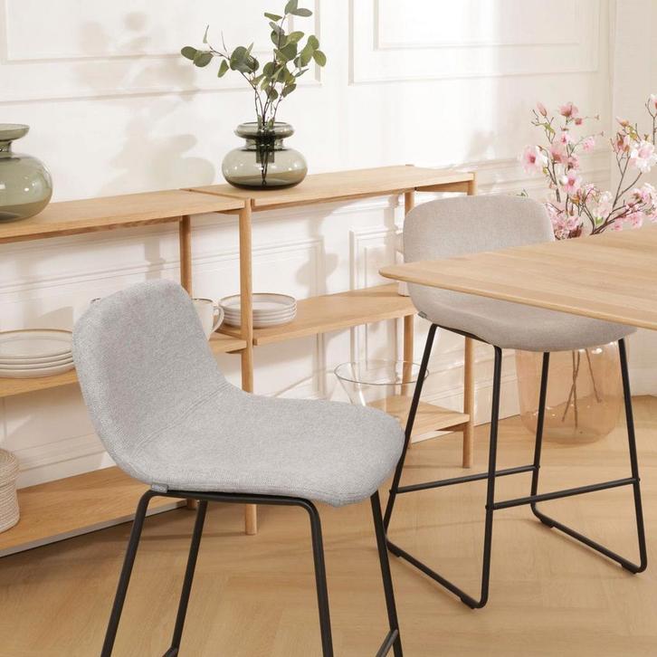 Nolon Nino barkruk | kookeiland kruk | Gestoffeerd, Huis en Inrichting, Barkrukken, Nieuw, 1 kruk, Metaal, 60 tot 90 cm, Verzenden