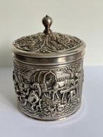 Douwe Egberts - Doos (2) - Verzilverd - Theeblik en theeduim, Antiek en Kunst