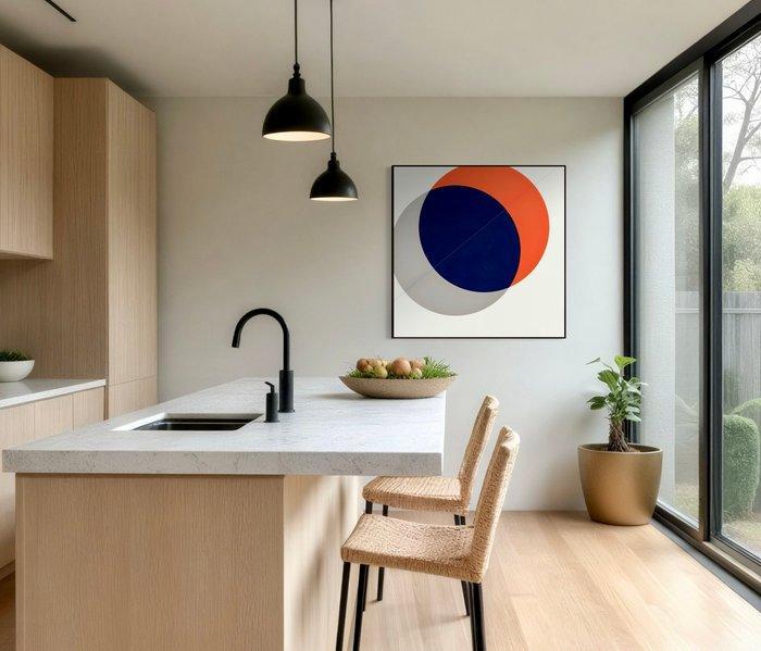 Jonathan Antony - Utopian # 1353. XL Framed. 920 x 920 mm, Antiek en Kunst, Kunst | Schilderijen | Modern