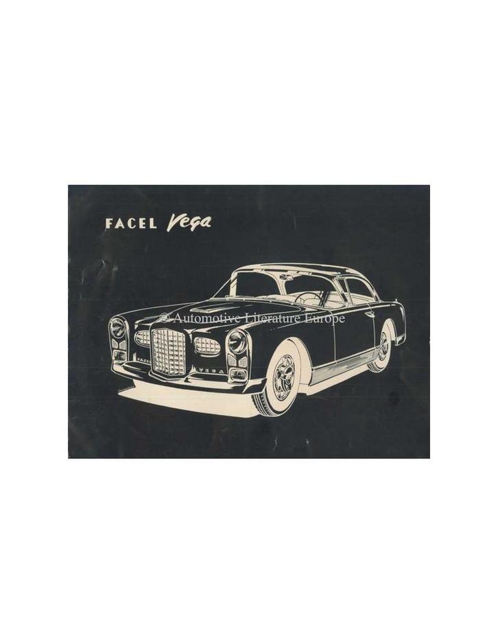 1956 FACEL VEGA FV2B PROSPEKT FRANS ENGELS, Boeken, Auto's | Folders en Tijdschriften, Ophalen of Verzenden