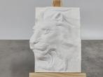 Bloksnijwerk/relief, Lion and horse relief decoration2 -, Antiek en Kunst