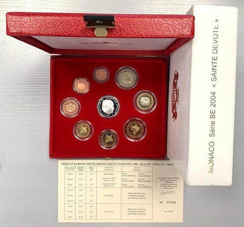 Monaco. Proof Set 2004 (incl. 5 euro argent), Postzegels en Munten, Munten | Europa | Euromunten