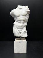 sculptuur, Torso di Eracle - 37 cm - marmeren stof
