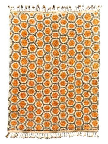 Marokkaanse Mrirt wollen tapijt – 200 x 300 cm – Zeskantige beschikbaar voor biedingen