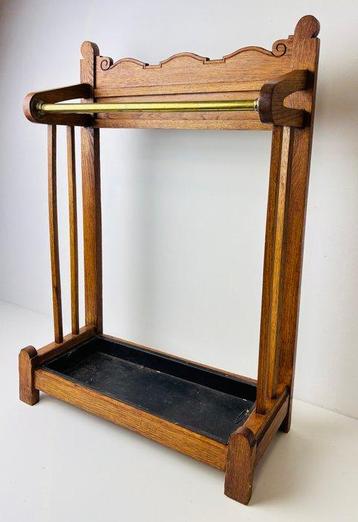 Porte-parapluies - Bois, Laiton, Métal